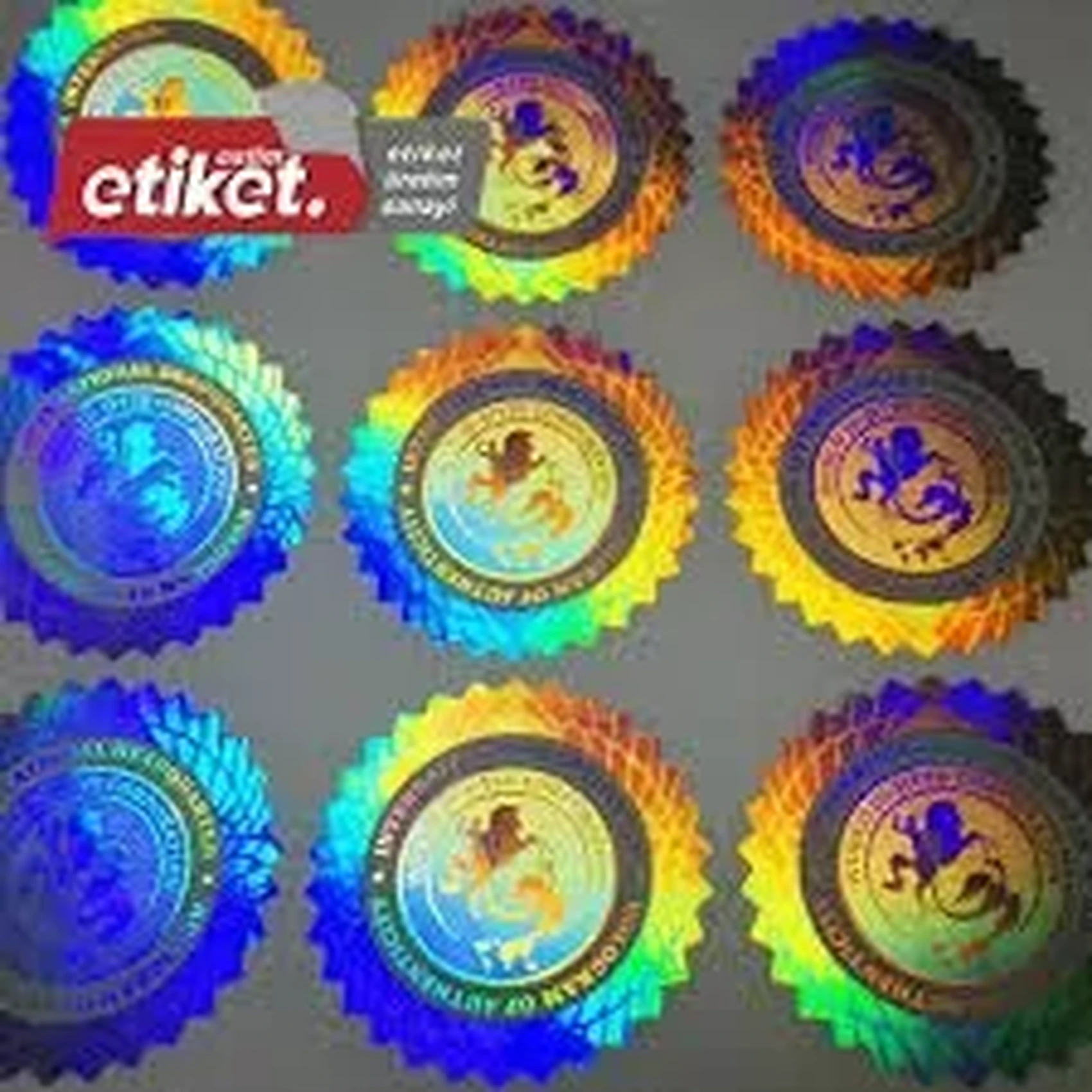 3D Hologram Etiket