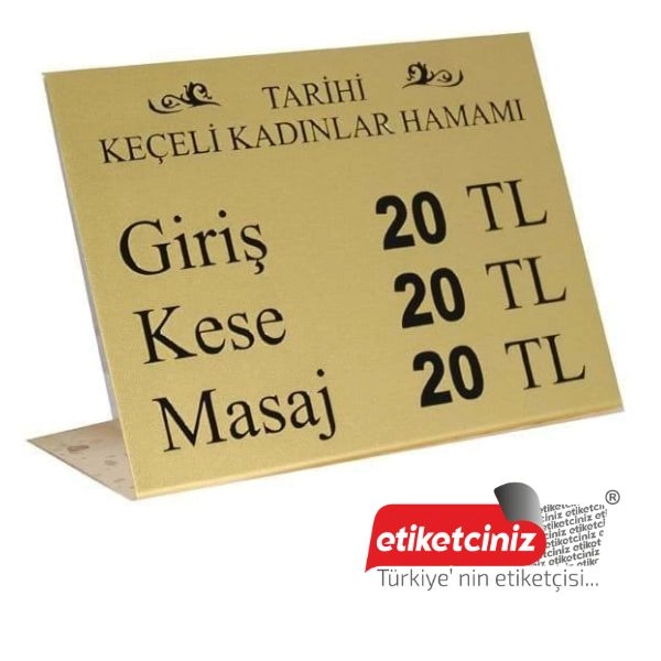 Alüminyum Asit İndirme Etiket