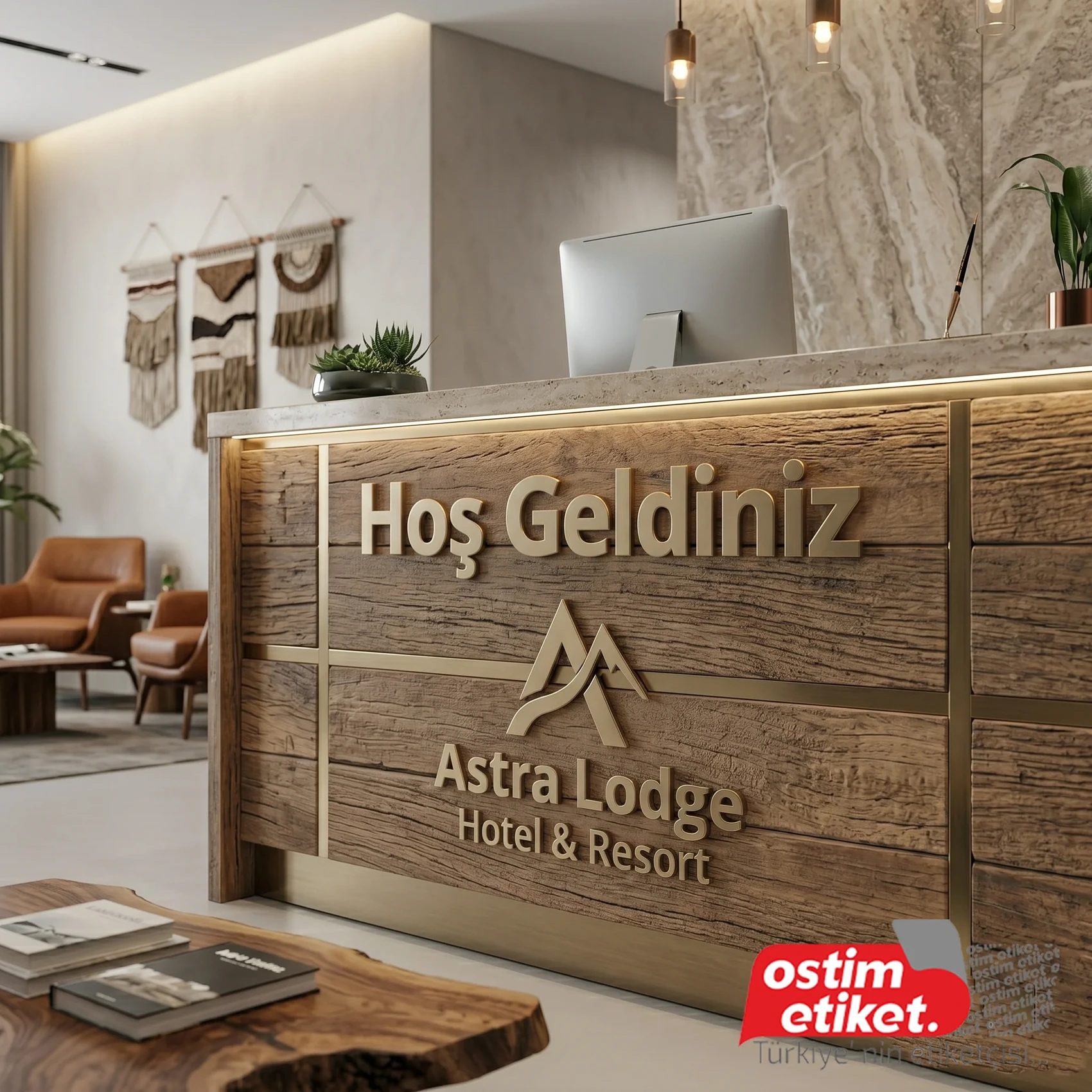 Banko Önü Pleksi Kabartma