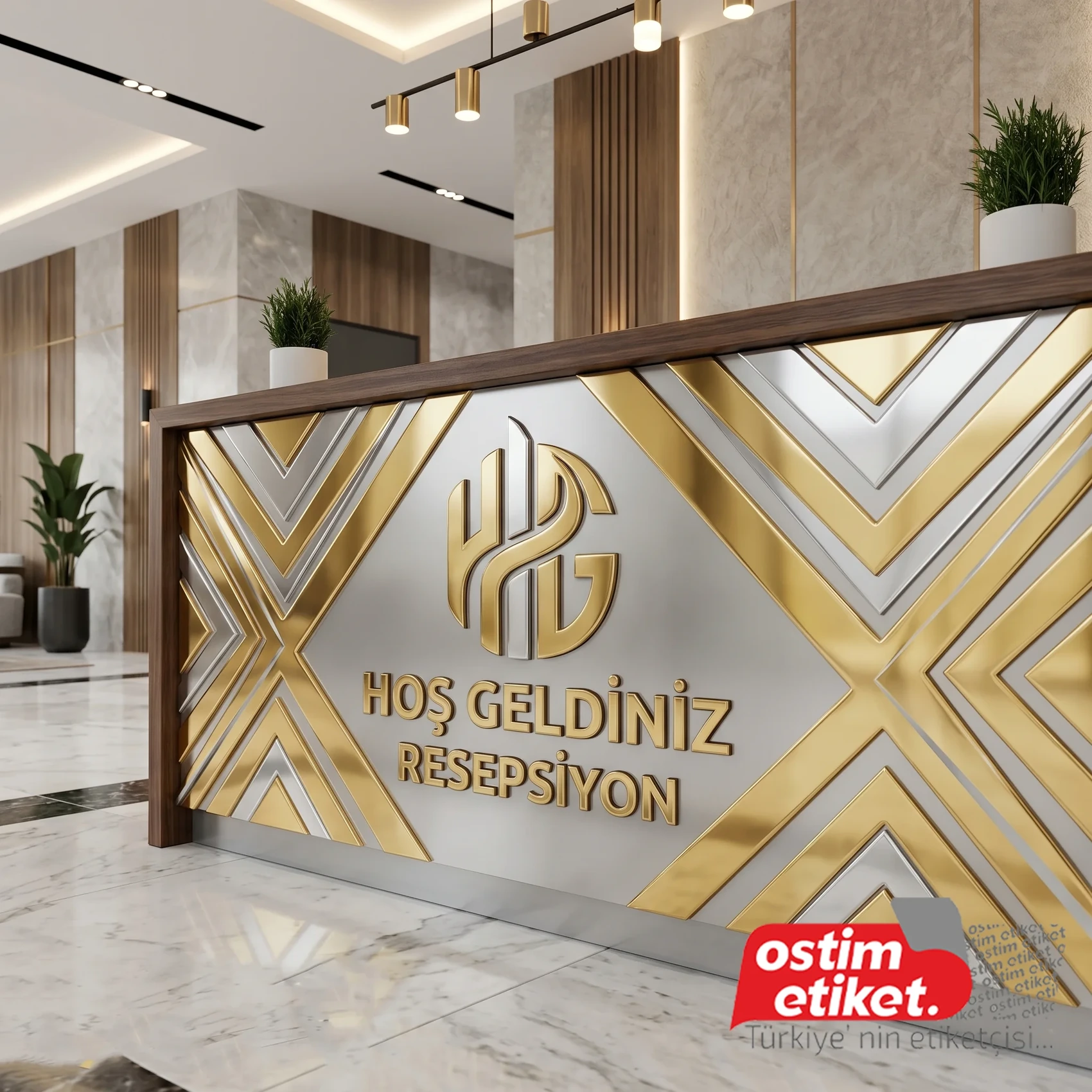 Banko Önü Pleksi Kabartma