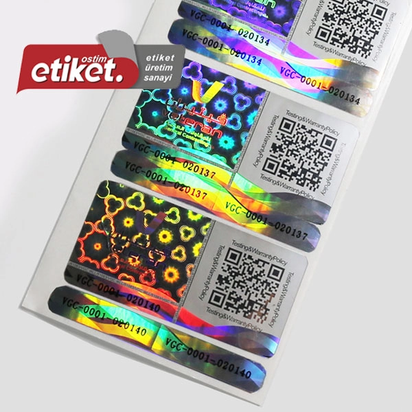 Hologram Numaratör Etiket