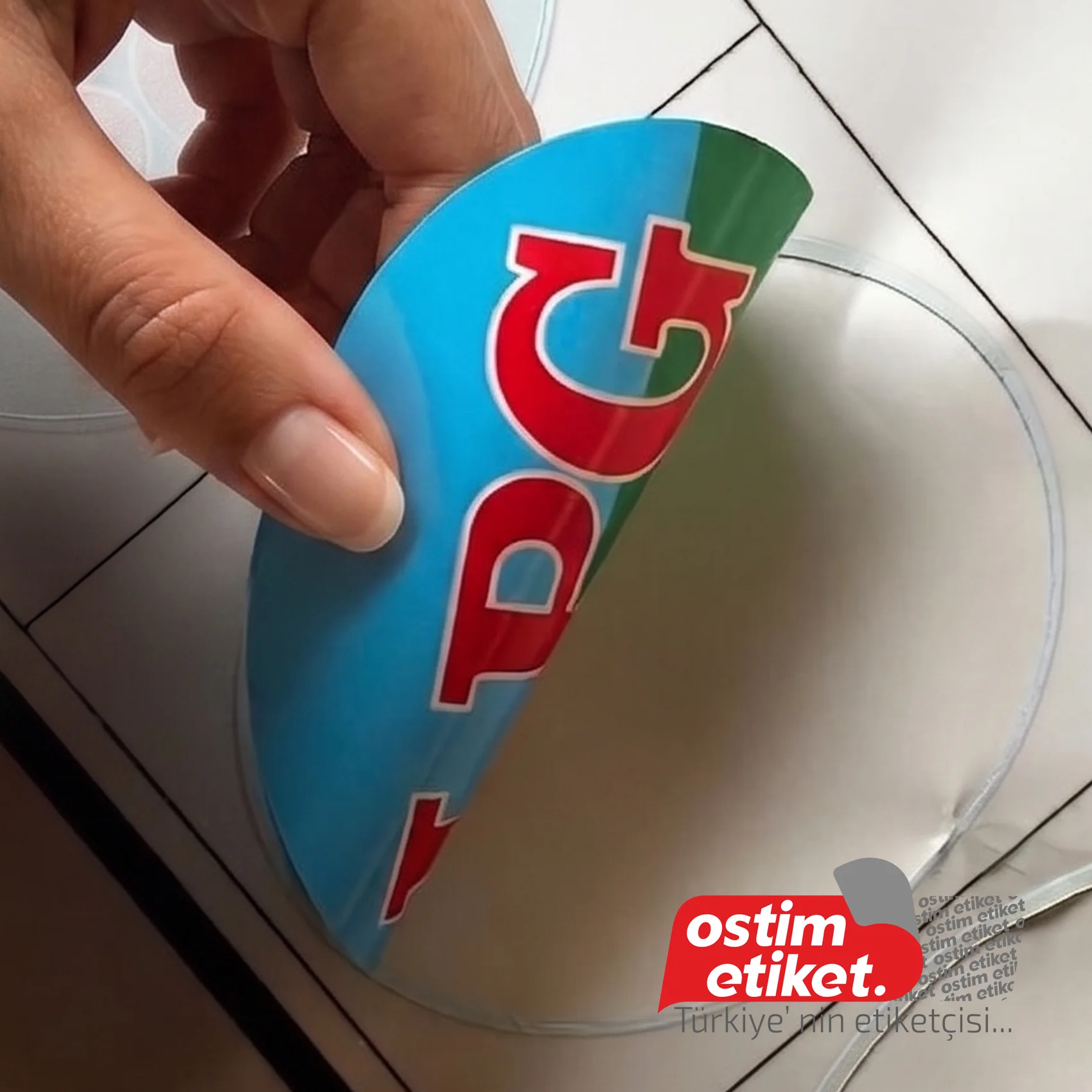 İçten Yapıştırmalı Etiket