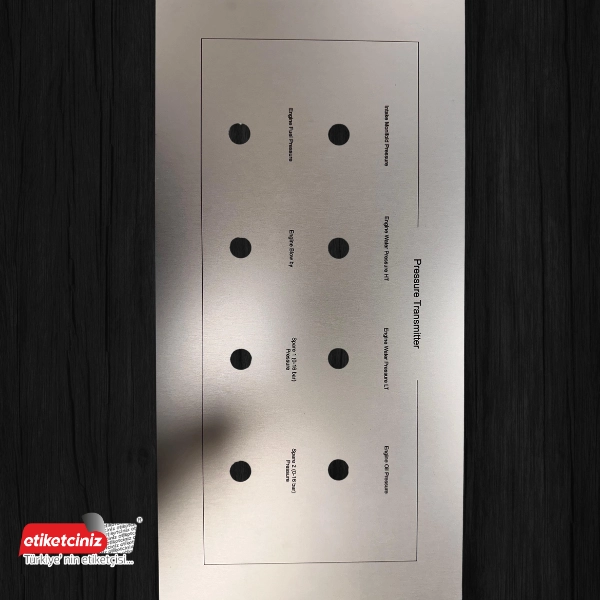 Makine Panel Etiket