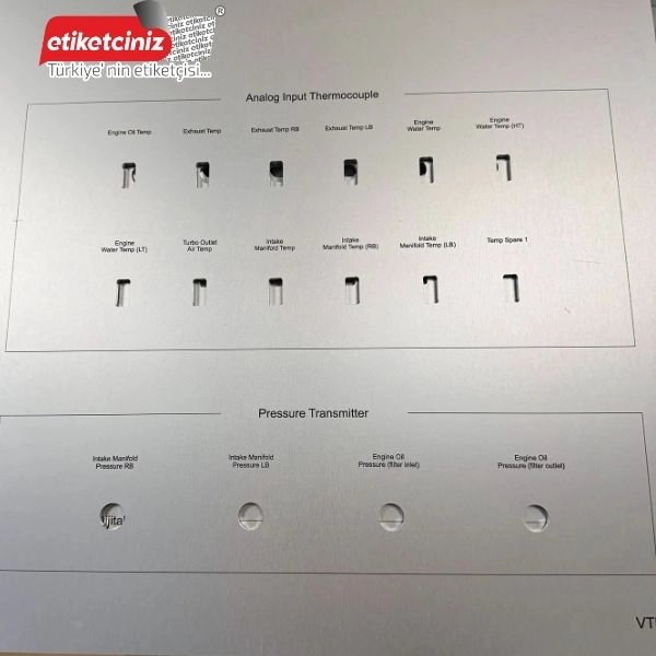 Makine Panel Etiket