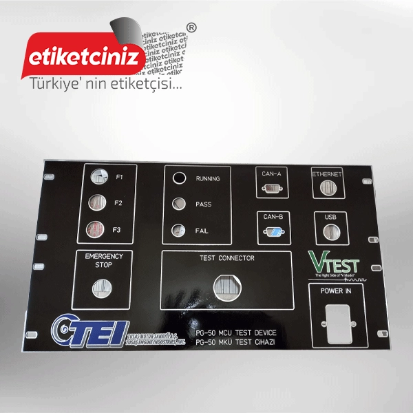 Makine Panel Etiket