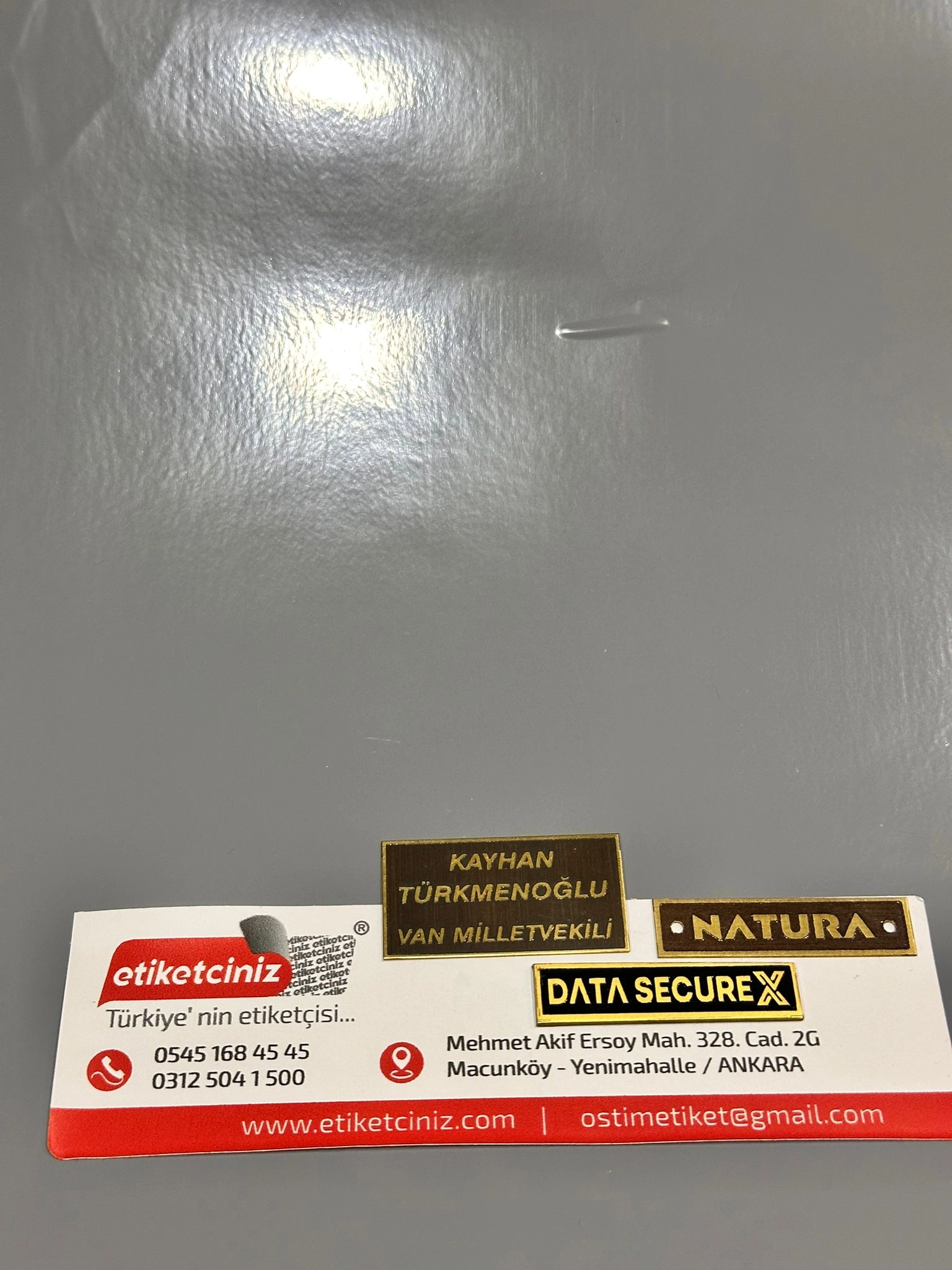 Pirinç Asit İndirme Etiket