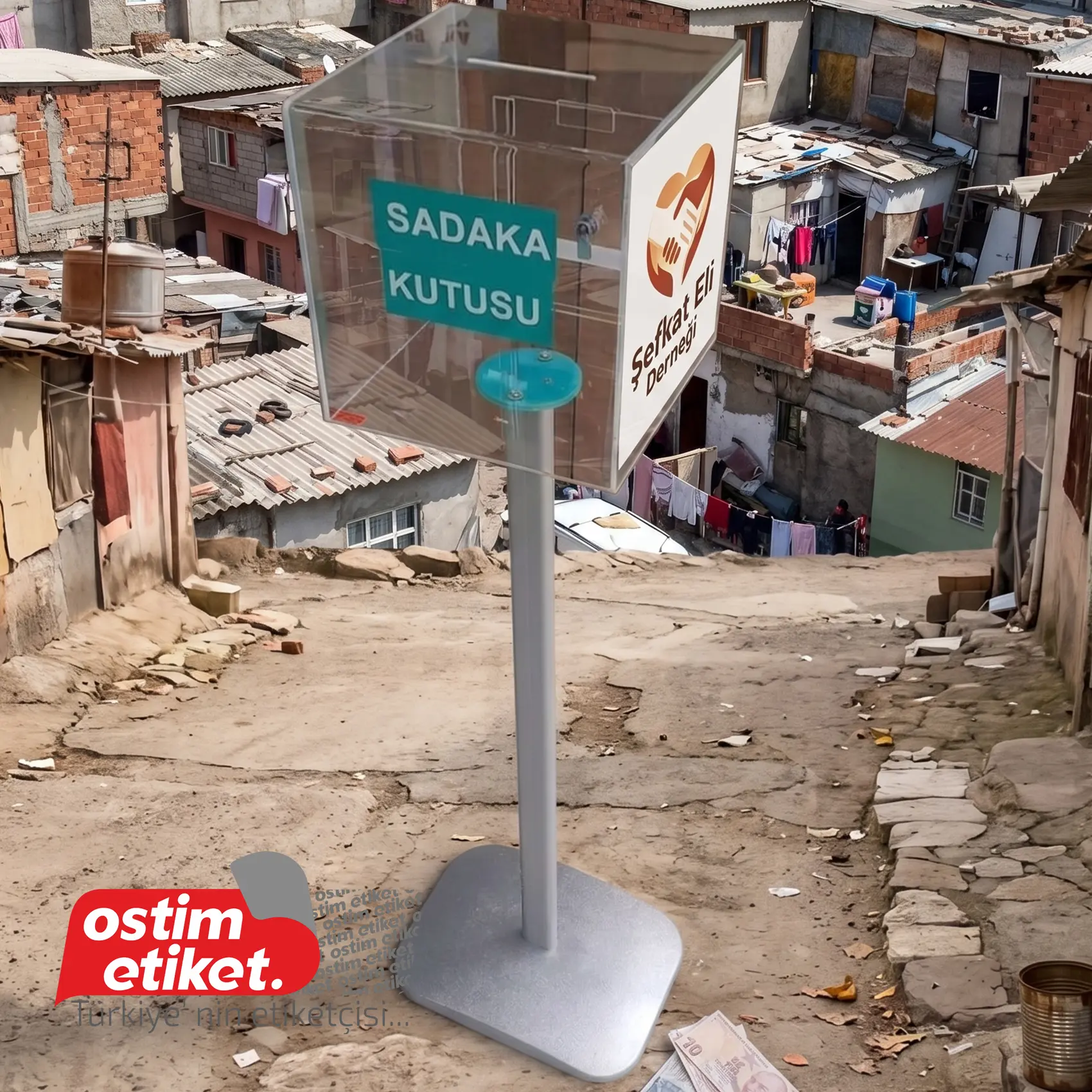 Pleksi Bağış - Sadaka Kutusu
