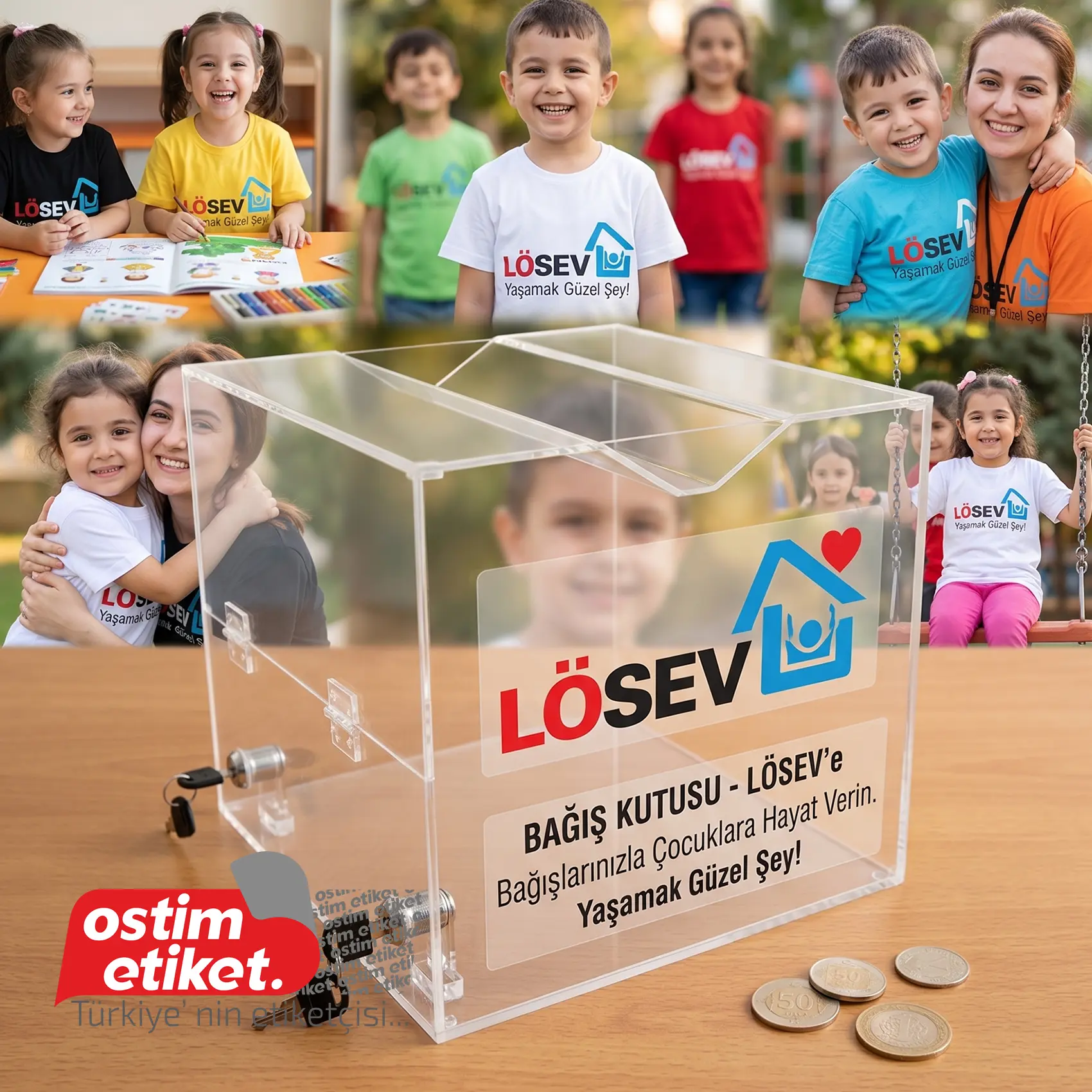 Pleksi Bağış - Sadaka Kutusu