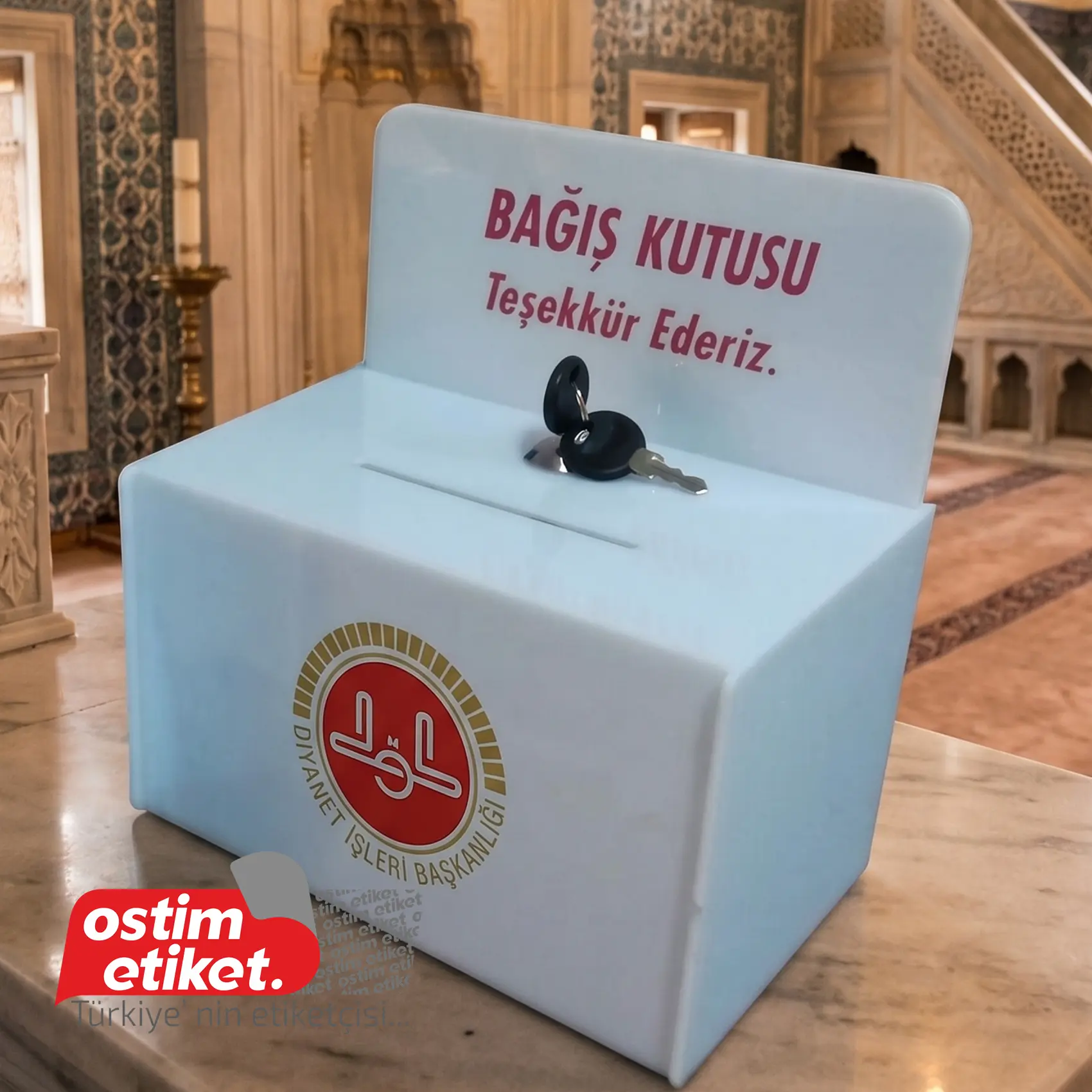 Pleksi Bağış - Sadaka Kutusu
