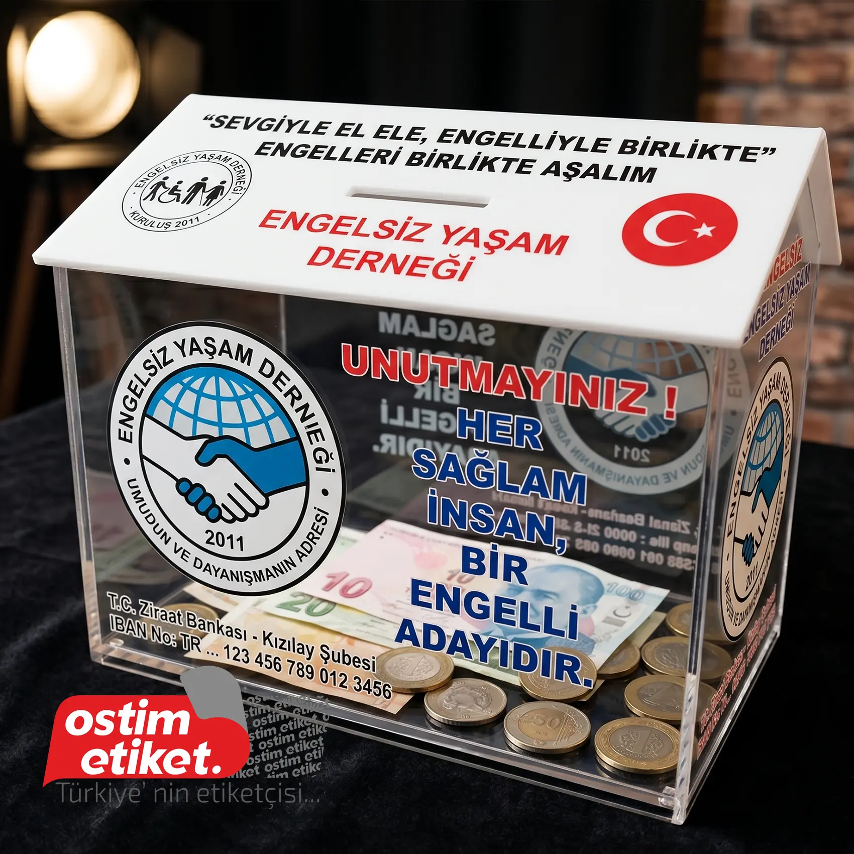 Pleksi Bağış - Sadaka Kutusu