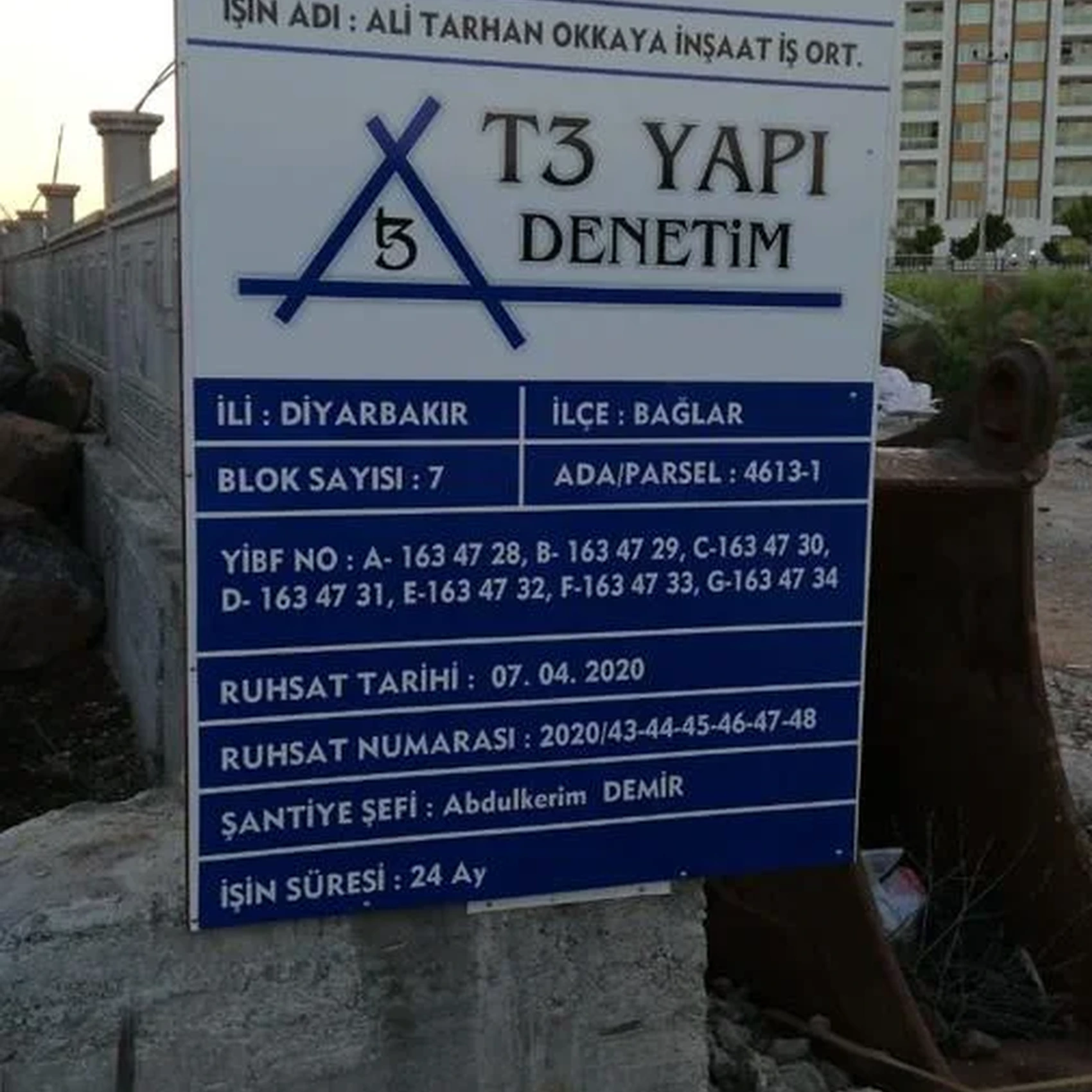 Şantiye ve İnşaat Tabela