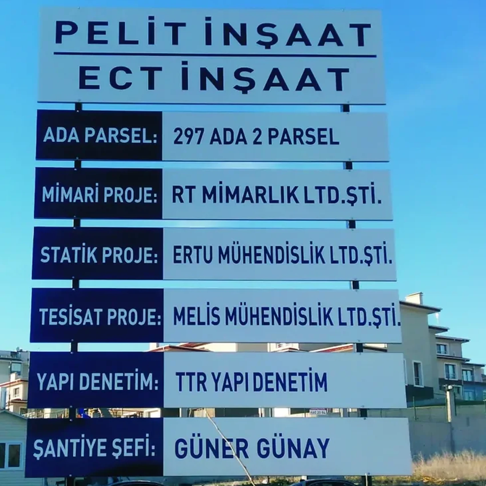 Şantiye ve İnşaat Tabela