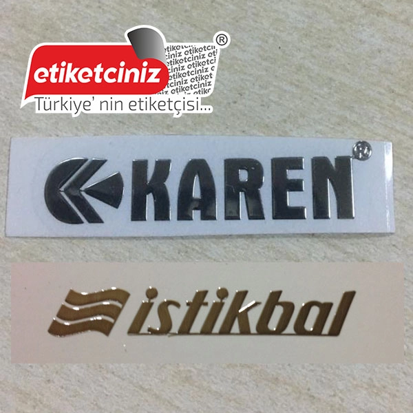Slim Cut Metal Cut Etiket
