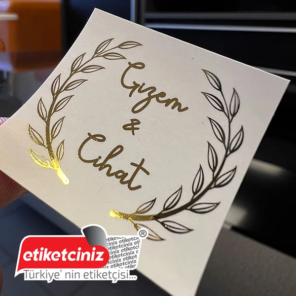 Altın ve Gümüş Yaldız Sticker