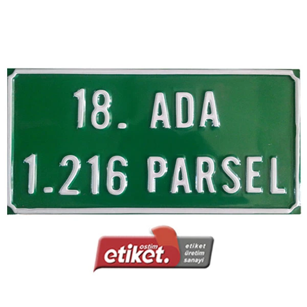 Duvar Tipi Cadde Levhaları