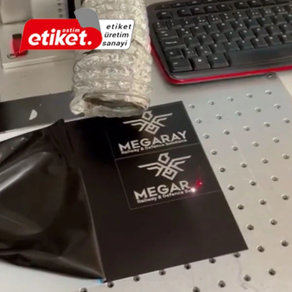 Eloksallı Alüminyum Fiber Lazer Kazıma Etiket