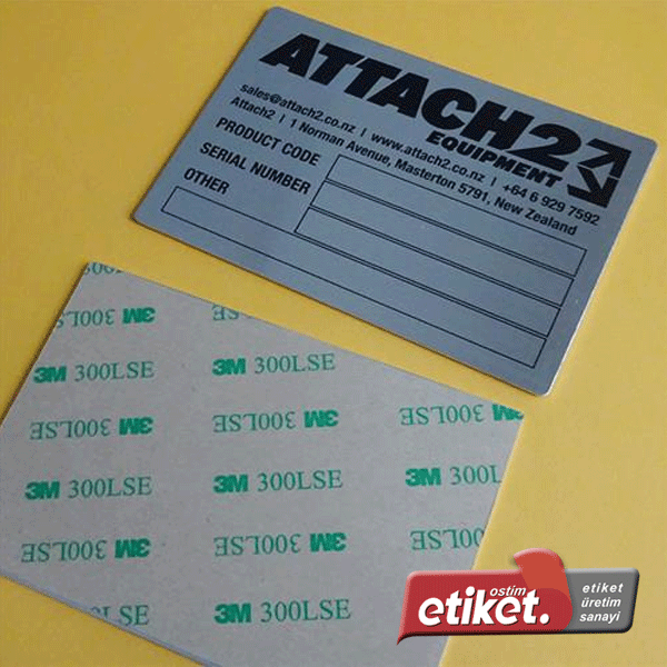 UV (Ultraviyole) Metal Etiket