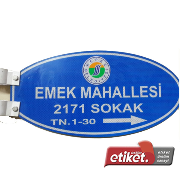 Direk Tipi Cadde Levhaları