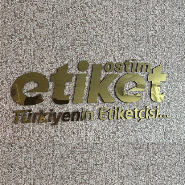 Aynalı Dekota ve Pleksi Kesim Harf