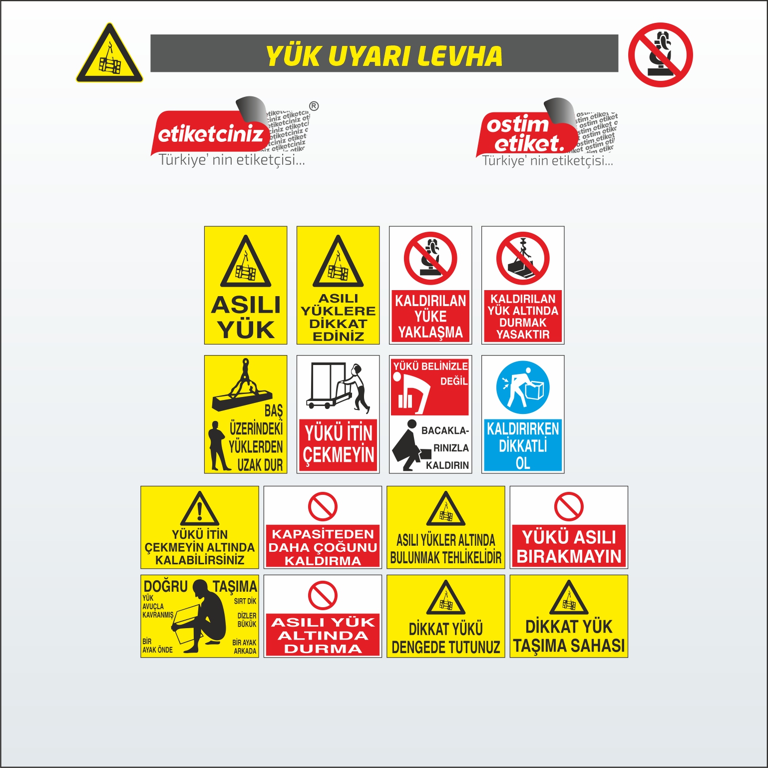 İGES YÜK UYARI LEVHASI